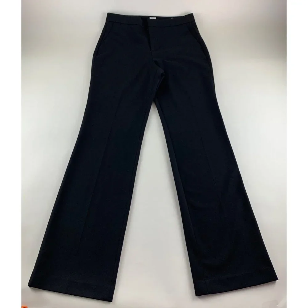 TALL Gap Black High Rise Slim Boot Trouser Pants 10T
